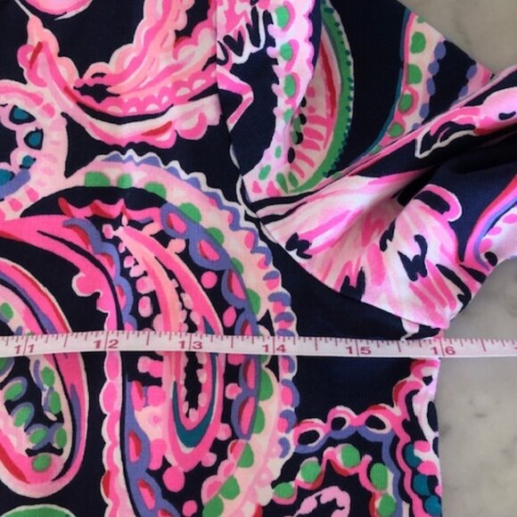 LILLY PULITZER Mini Arlette High Tide Navy Flock to the Top Long Sleeve … - Picture 16 of 16